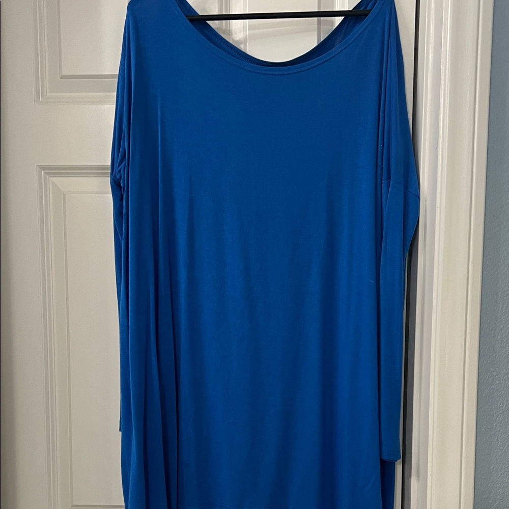 Vibrant Blue Long Sleeve tunic